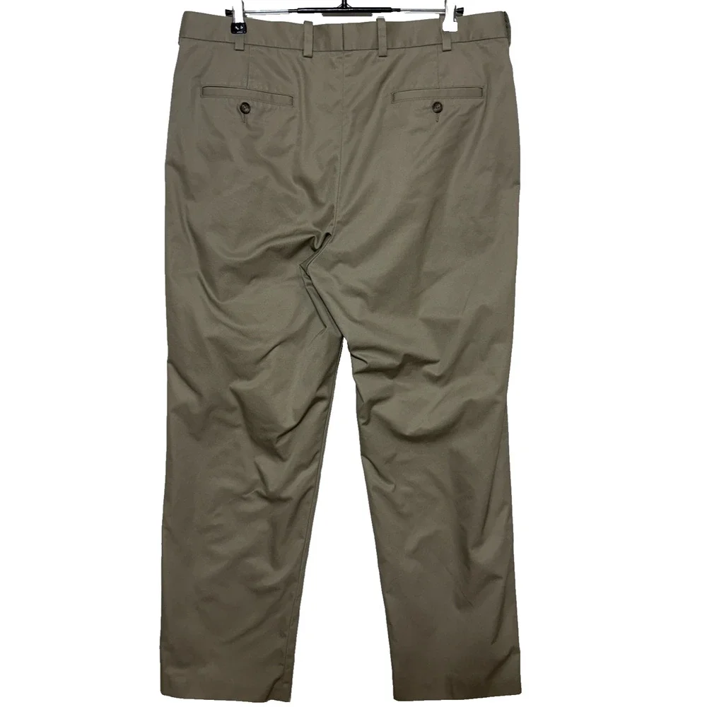 John Nordstrom Pants Mens 38X30 Gray Supima Smartcare Wrinkle Free Actual 38X31 - Picture 2 of 8